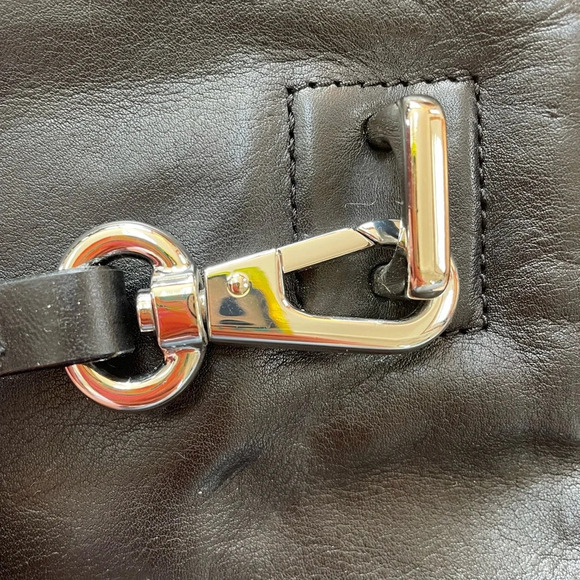 BNWOT Anthropologie Christopher Kon soft leather large clutch with straps - Picture 10 of 11